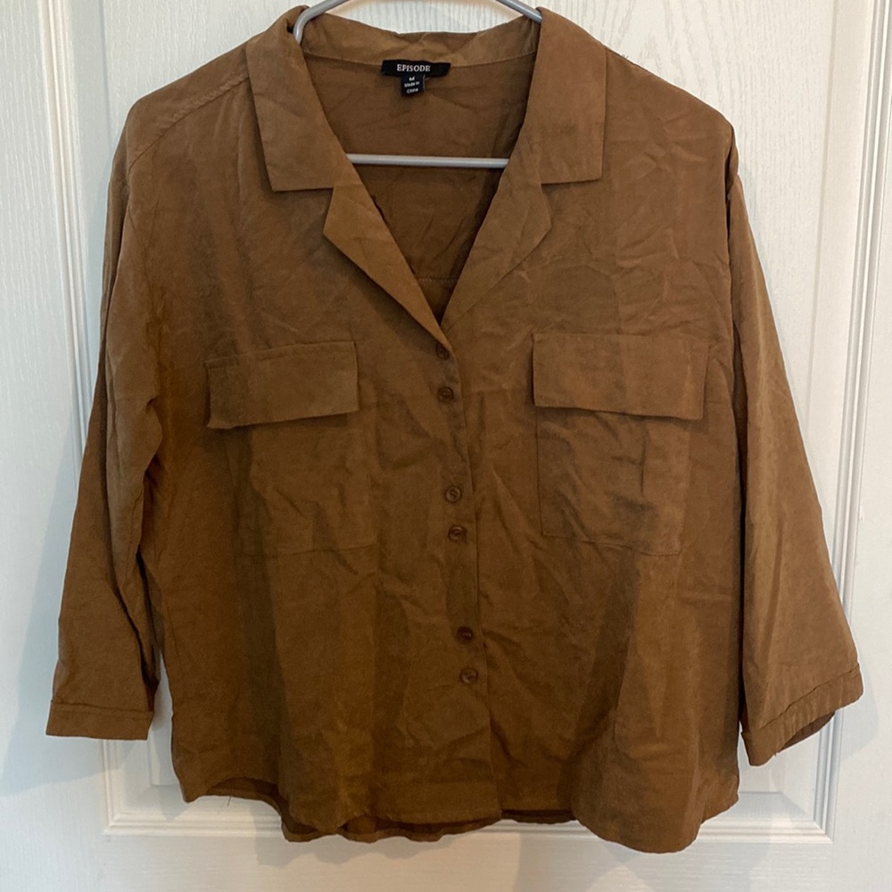 Episode Boxy faux suede top